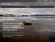 Tablet Screenshot of peterforbes.org